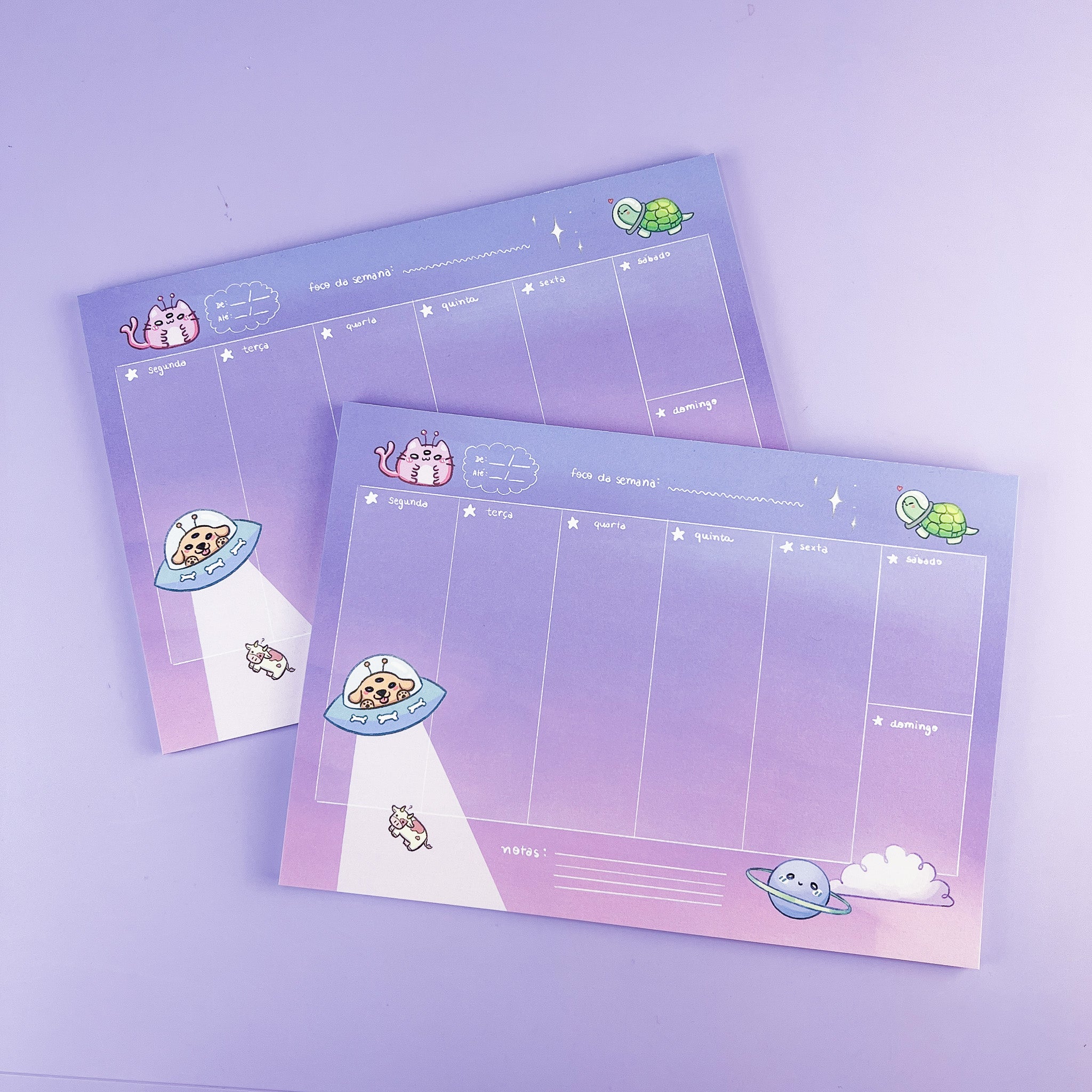 Planner Semanal Alien Pets