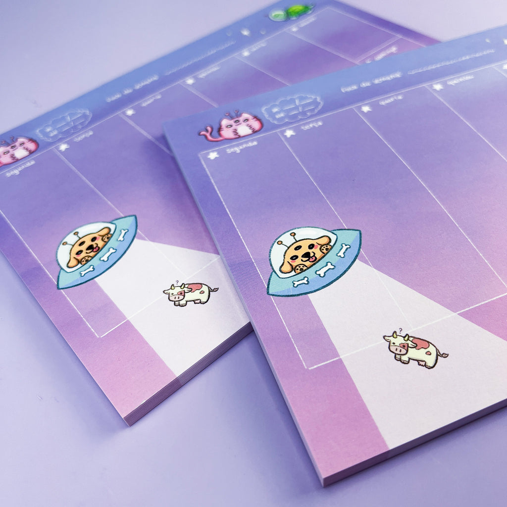 Planner Semanal Alien Pets