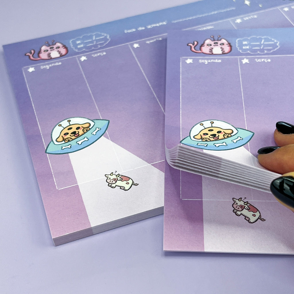 Planner Semanal Alien Pets
