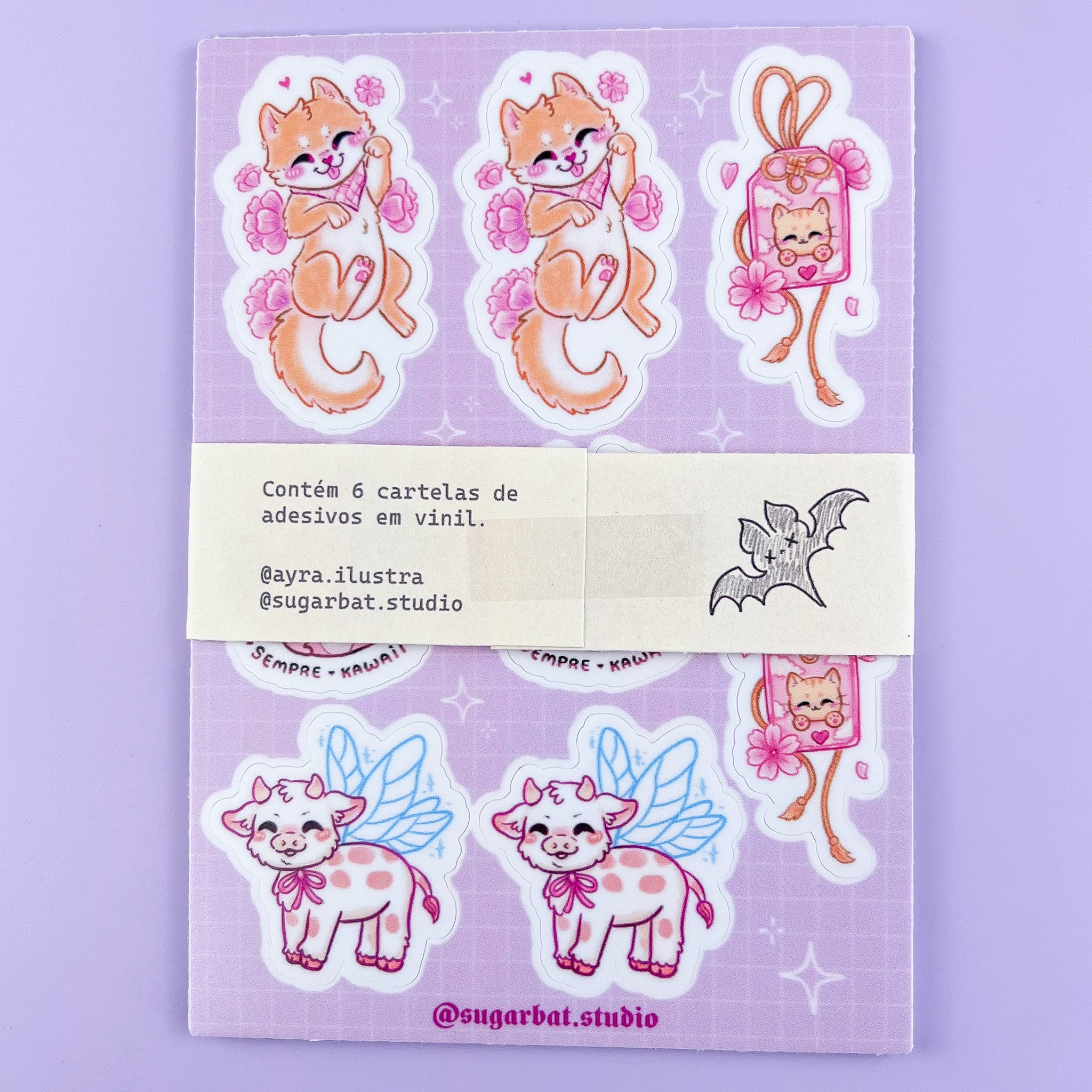 Kit Cartelas de Adesivos