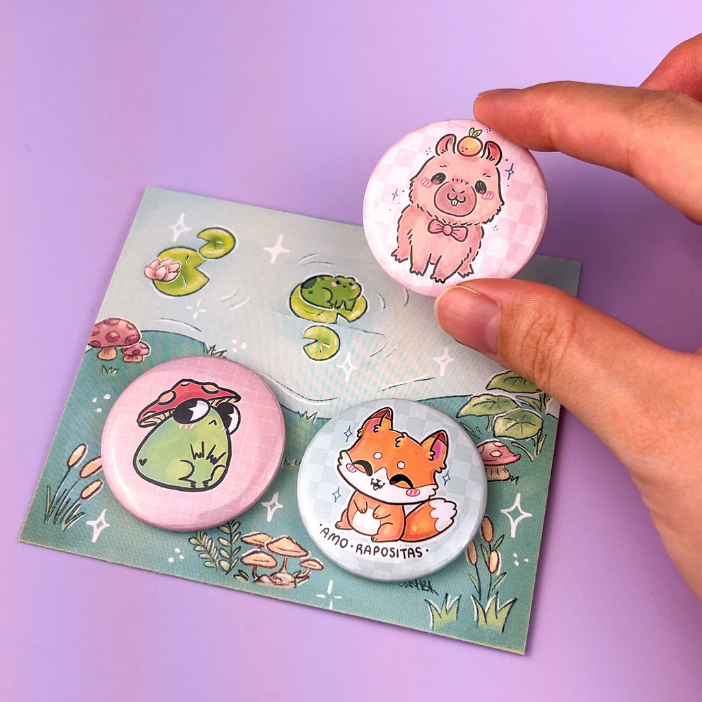 Buttons Mascotes + Florestinha
