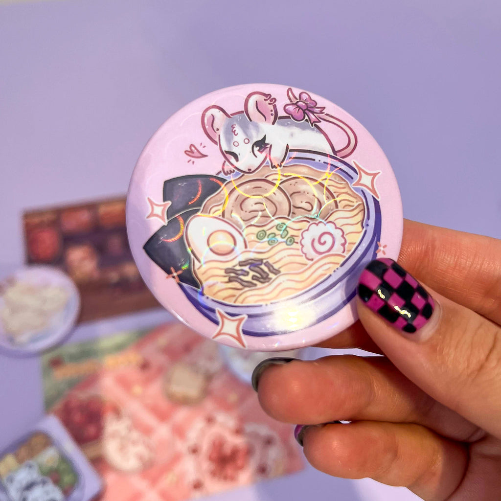 Buttons gigantes Ramen Shop + Picnic Rats