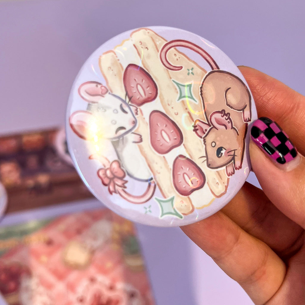 Buttons gigantes Ramen Shop + Picnic Rats