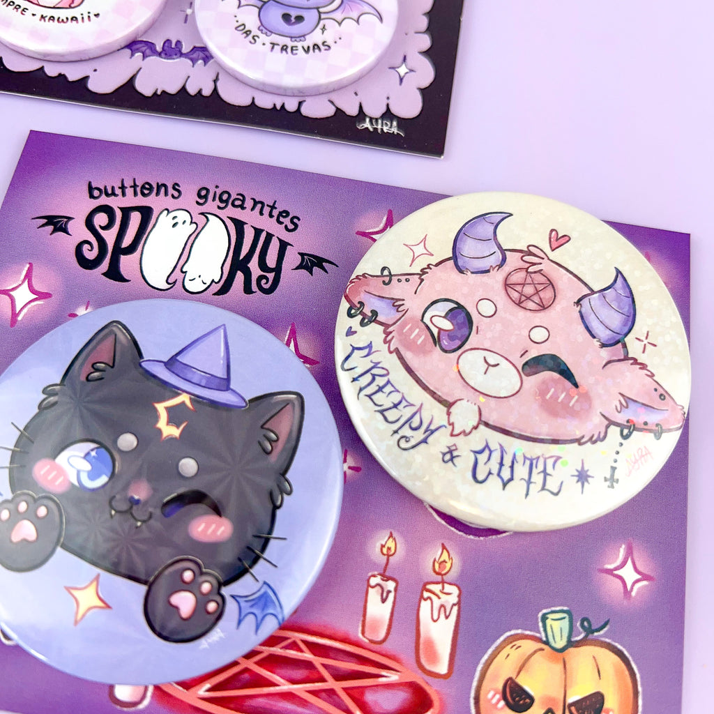 Buttons Dark + Spooky