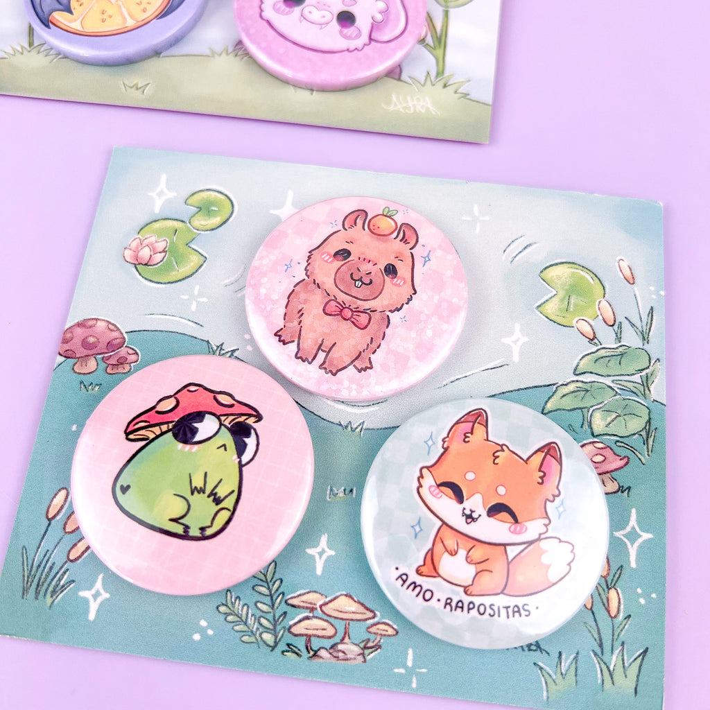 Buttons Mascotes + Florestinha