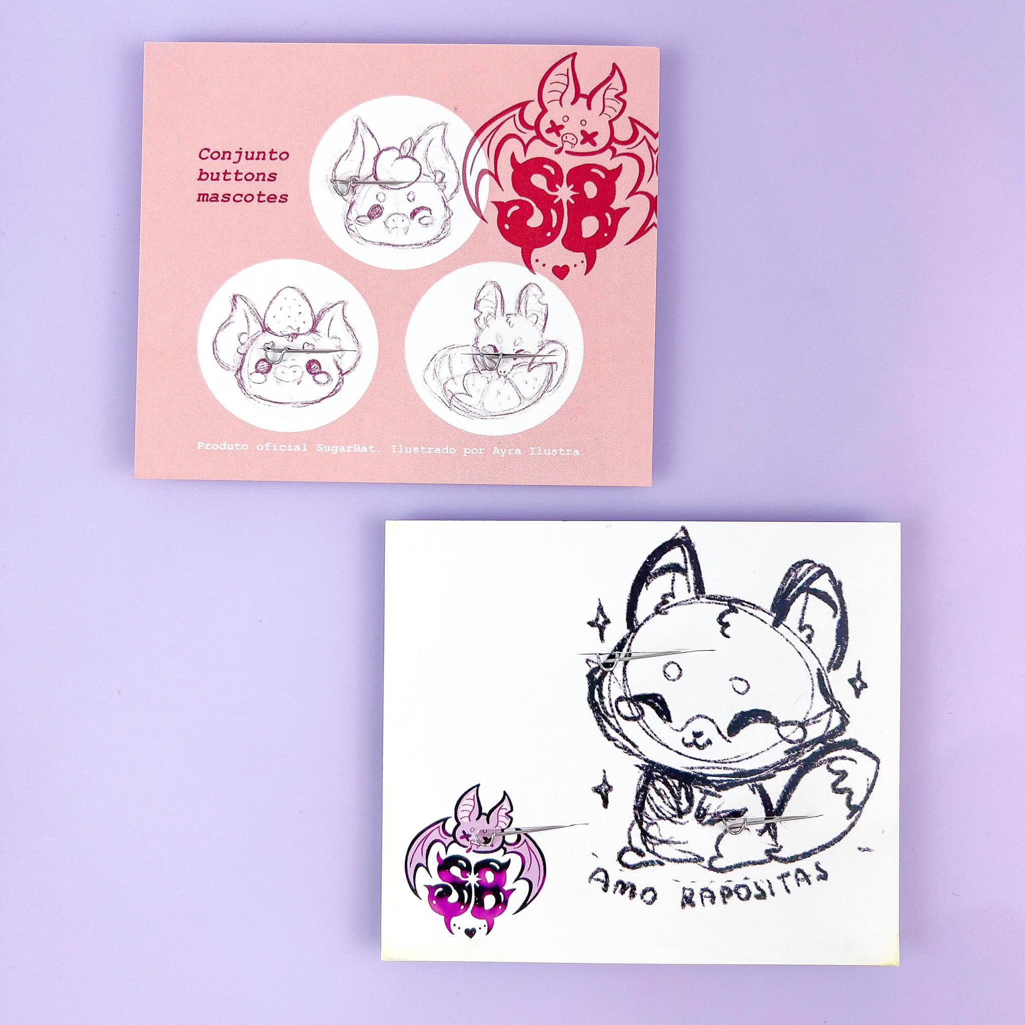 Buttons Mascotes + Florestinha