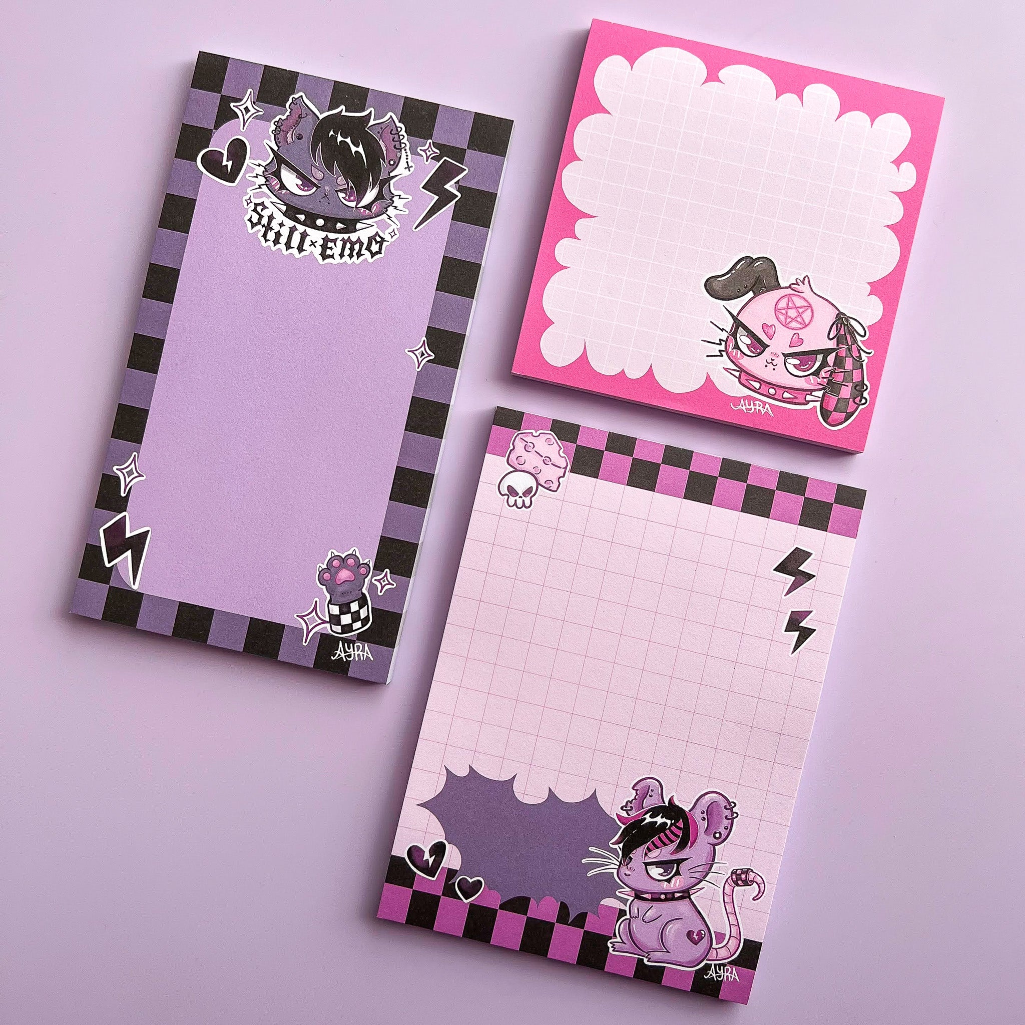 Blocos de notas Emo Club