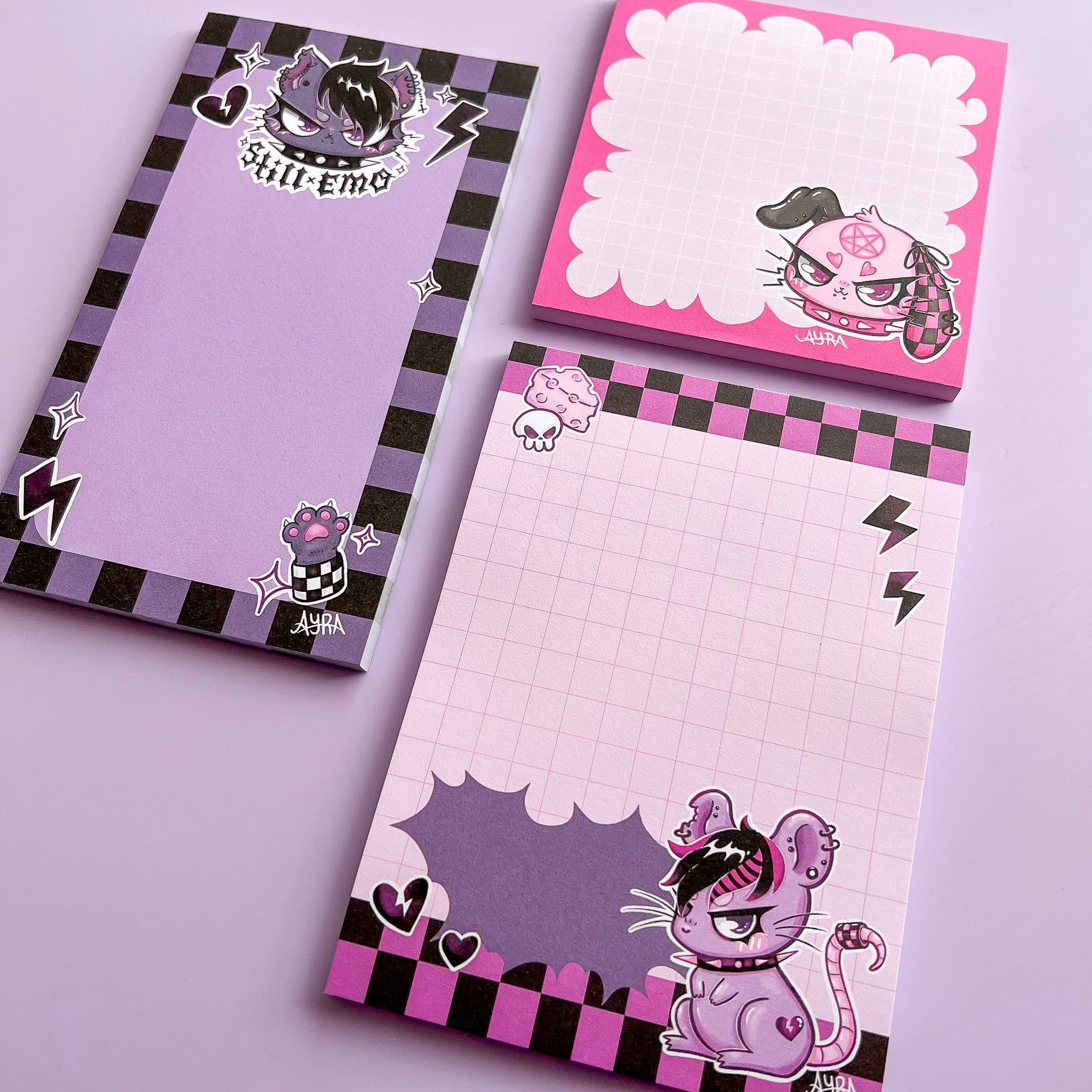 Blocos de notas Emo Club