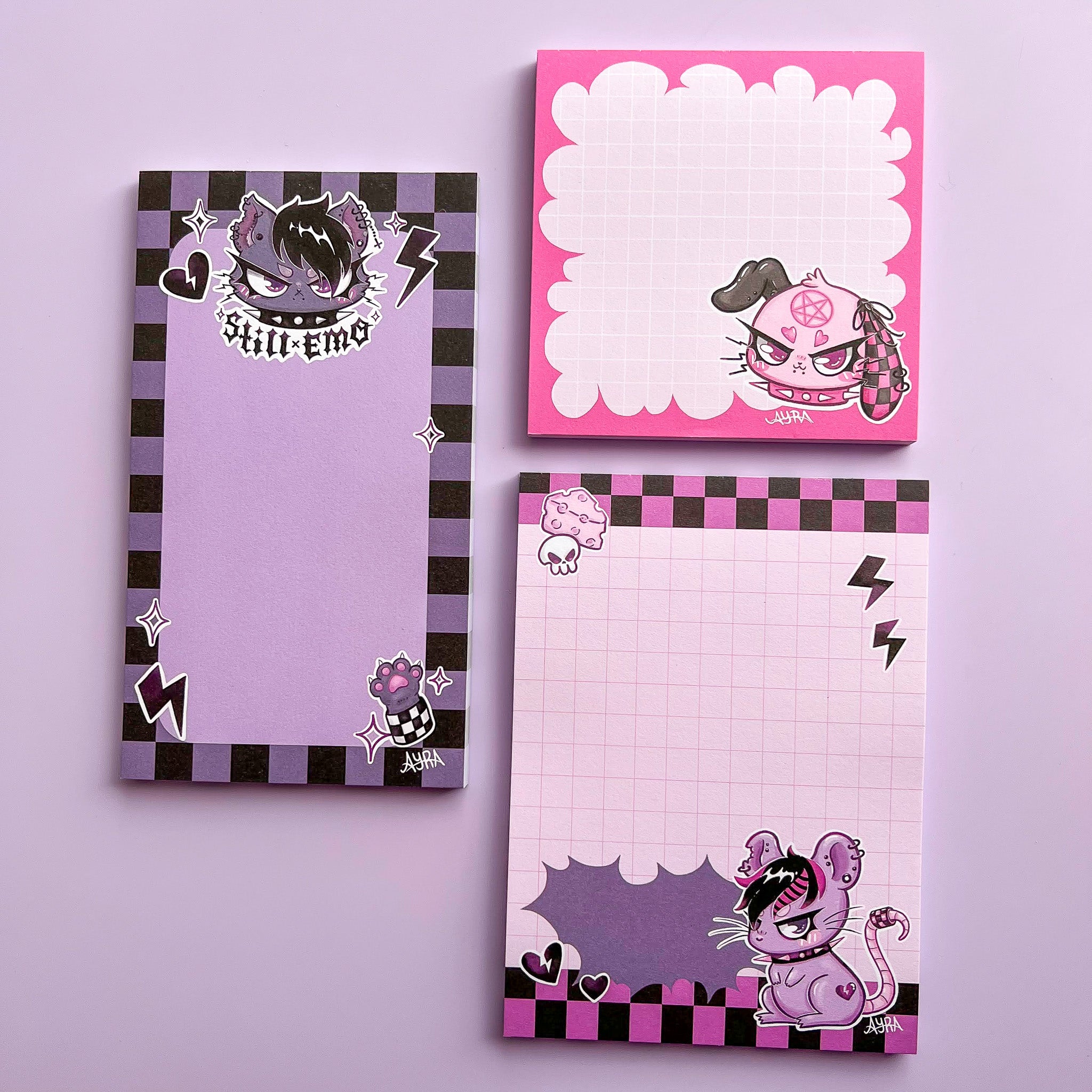 Blocos de notas Emo Club