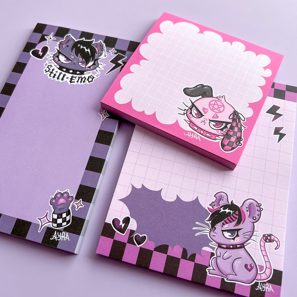 Blocos de notas Emo Club