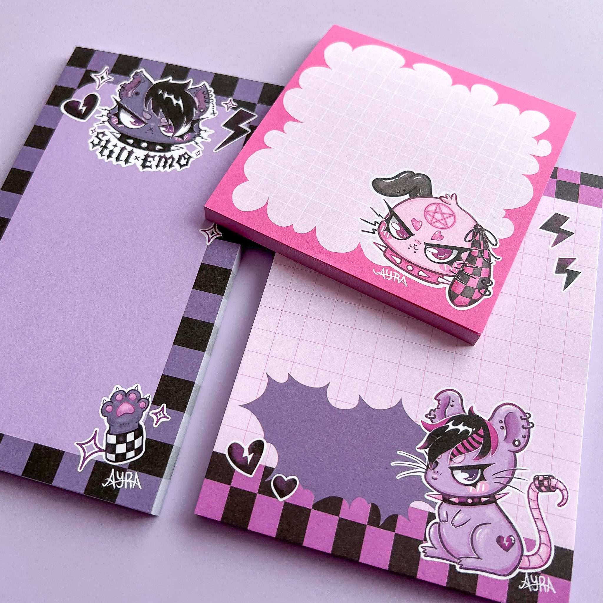 Blocos de notas Emo Club